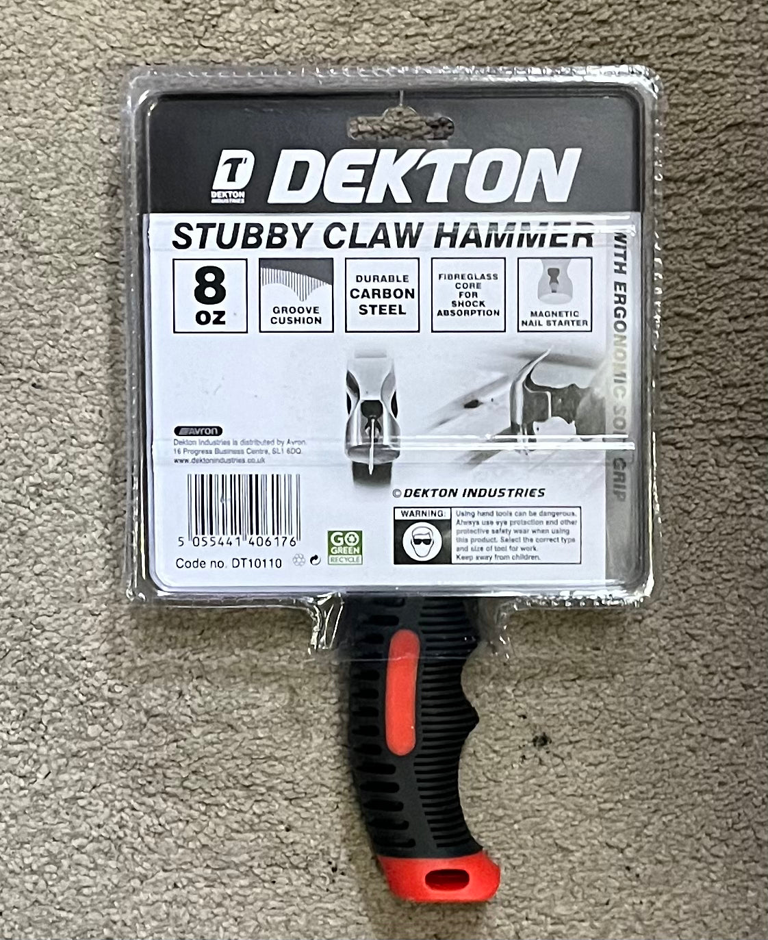 DEKTON stubby claw hammer