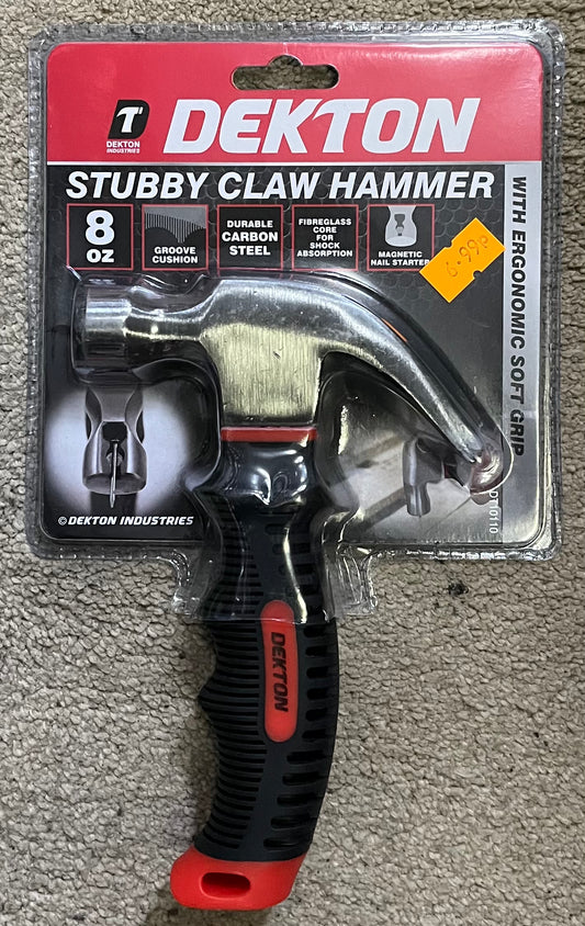 DEKTON stubby claw hammer