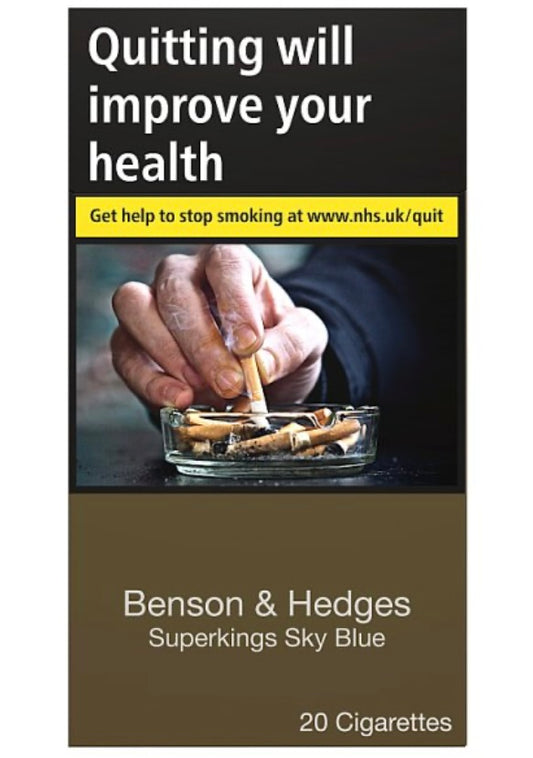 Benson & Hedges Superkings Sky Blue 20 Cigarettes