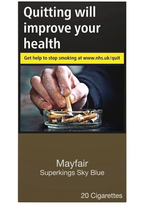 Mayfair Superkings Sky Blue 20 Cigarettes